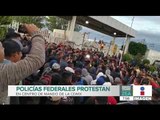 Policías Federales protestan en el centro de mando de la CDMX | Noticias con Francisco Zea