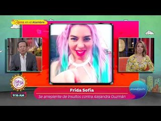 Frida Sofía se arrepiente de los insultos en contra de la Guzmán | Sale el Sol