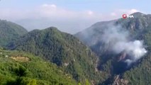 Osmaniye'de Amanos dağlarında orman yangını