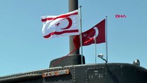 TCG Gür Denizaltısı Girne Limanı'na demirledi