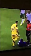 Goalkeeper goes crazy after getting skilled up by player