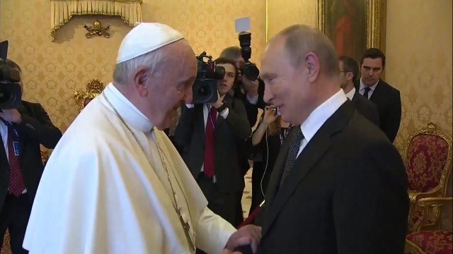 푸틴, 이탈리아 국빈 방문...교황 예방 1시간 지각 / YTN