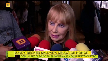 Gundy Becker saldará deuda de honor con lo recaudado en el homenaje.