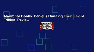 About For Books  Daniel s Running Formula-3rd Edition  Review