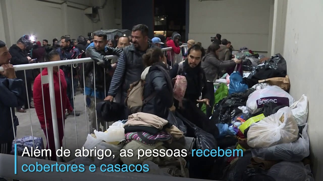 De estádio a abrigo