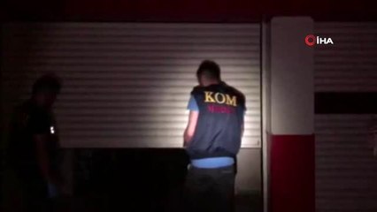 Mersin polisinden sahte alkol üretimi yapılan depoya baskın