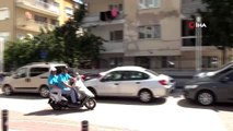 Personel gibi giyinip motosikletle sahaya inerek sayaç okuyor