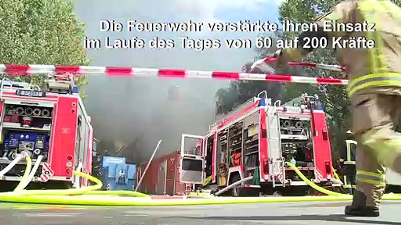 Großbrand in Berliner Markthalle