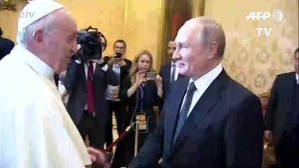 El papa Francisco recibió a Putin en el Vaticano