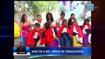 Presidente presidió acto de graduación infantil