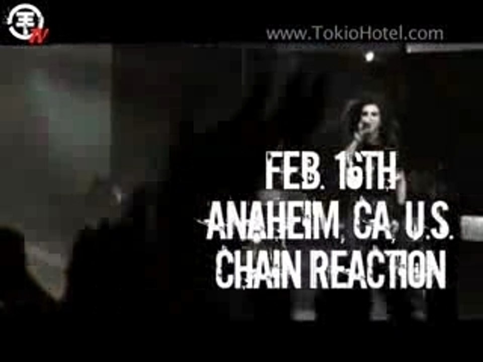 Tokio Hotel - North America Concert Dates