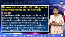 Ms. Manisha Kataria ||FACTORS AFFECTING ENTREPRENEURIAL GROWTH || MBA || TIAS || TECNIA TV