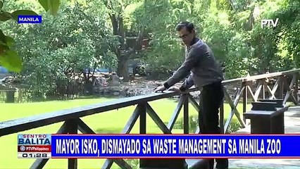 Mayor Isko, ininspeksyon ang Manila Zoo; waste management ng zoo, ikinadismaya