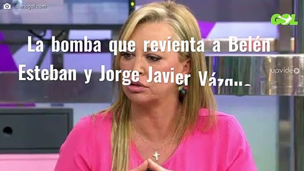 La bomba que revienta a Belén Esteban y Jorge Javier Vázquez (y es de Toño Sanchís)