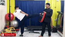 Jeet Kune Do Martial Arts Techniques : How to Do The Side kick/ Juk Tek in [Hindi - हिन्दी]