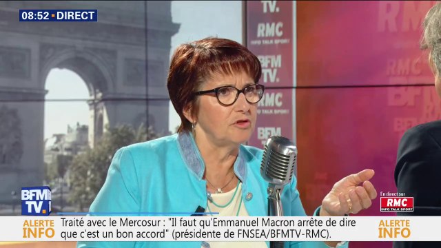 Christiane Lambert (FNSEA): avec 70.000 postes non pourvus (...) Il y a du travail en agriculture, nous attendons des candidats