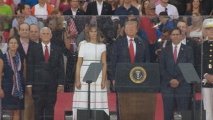 Trump presume de poderío militar de EE.UU. en fiesta patriótica de 4 de julio