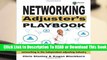 Networking Adjuster s Playbook: Step by Step Guide   Journal to Successful Networking as an