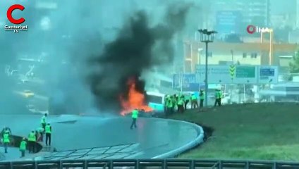 Zincirlikuyu'da yangın