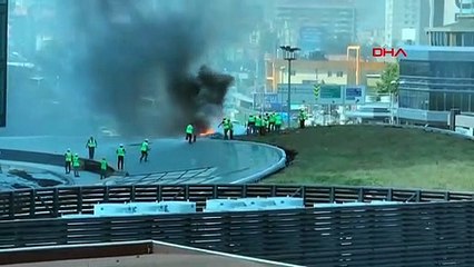 Zincirlikuyu'da korkutan yangın