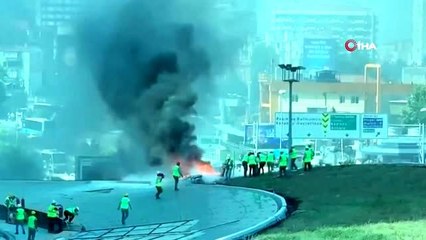 Zincirlikuyu'da yangın