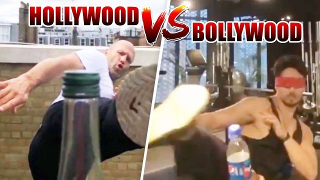 Tiger Shroff beats Akshay Kumar & Jason Statham !Nails the #BottleCapChallenge with his eyes closed