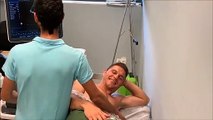 Joaquín en el Reconocimiento Médico con el Betis