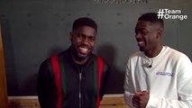 Ousmane Dembélé et Samuel Umtiti se défient et répondent à vos questions ! - Team Orange Football