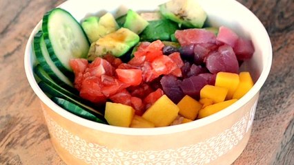 C´ómo hacer un poke bowl