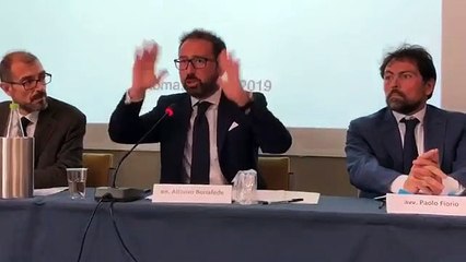 Roma - Class action lintervento del ministro Bonafede (04.07.19)