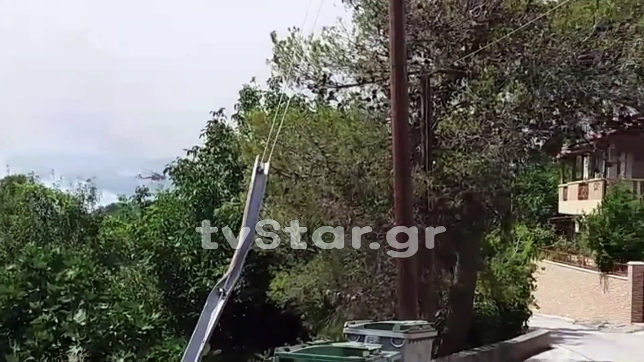 Φωτιά στην Εύβοια κοντά στην Κύμη