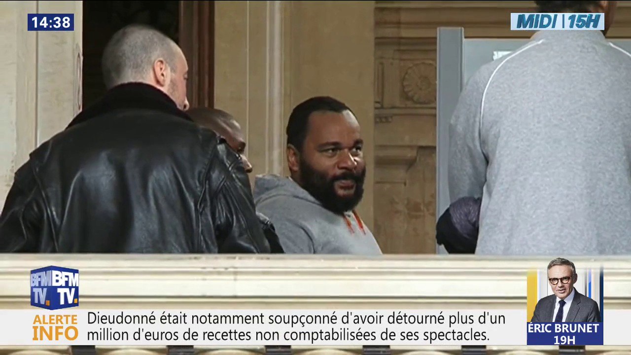 Le polémiste Dieudonné condamné à trois ans de prison, dont un avec sursis