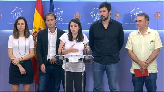 Irene Montero a Sánchez: Aquí estamos, todas en Unidas Podemos somos independientes