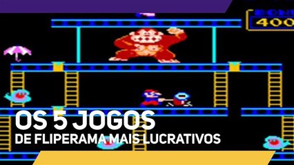 Os 5 jogos de fliperama mais lucrativos