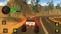 Police Truck Gangster Car Chase - 4x4 Monster Police Car - Android Gameplay FHD