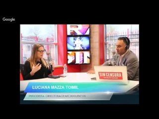 La periodista Luciana Mazza Toimil en el estudio de Sin Censura