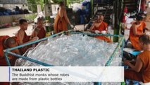 The Buddhist monks whose robes are made from plastic bottles