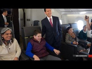 Peña Nieto usa el avión presidencial para viajar con familia y amigos