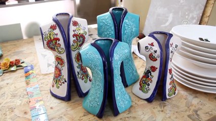 İran'da öğrendiği seramik sanatını meslek edindi - GİRESUN