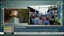 Costa Rica: sector salud se suma a protestas contra políticas del gob.