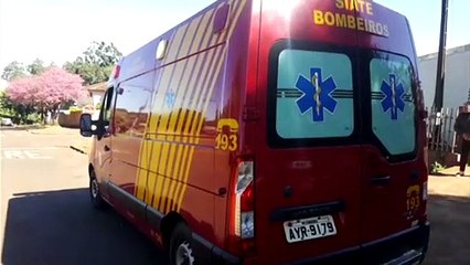 Após queda de altura, rapaz é socorrido no Santos Dumont