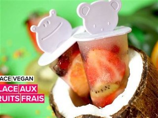 Glace végétalienne: faire des sucettes glacées aux fruits