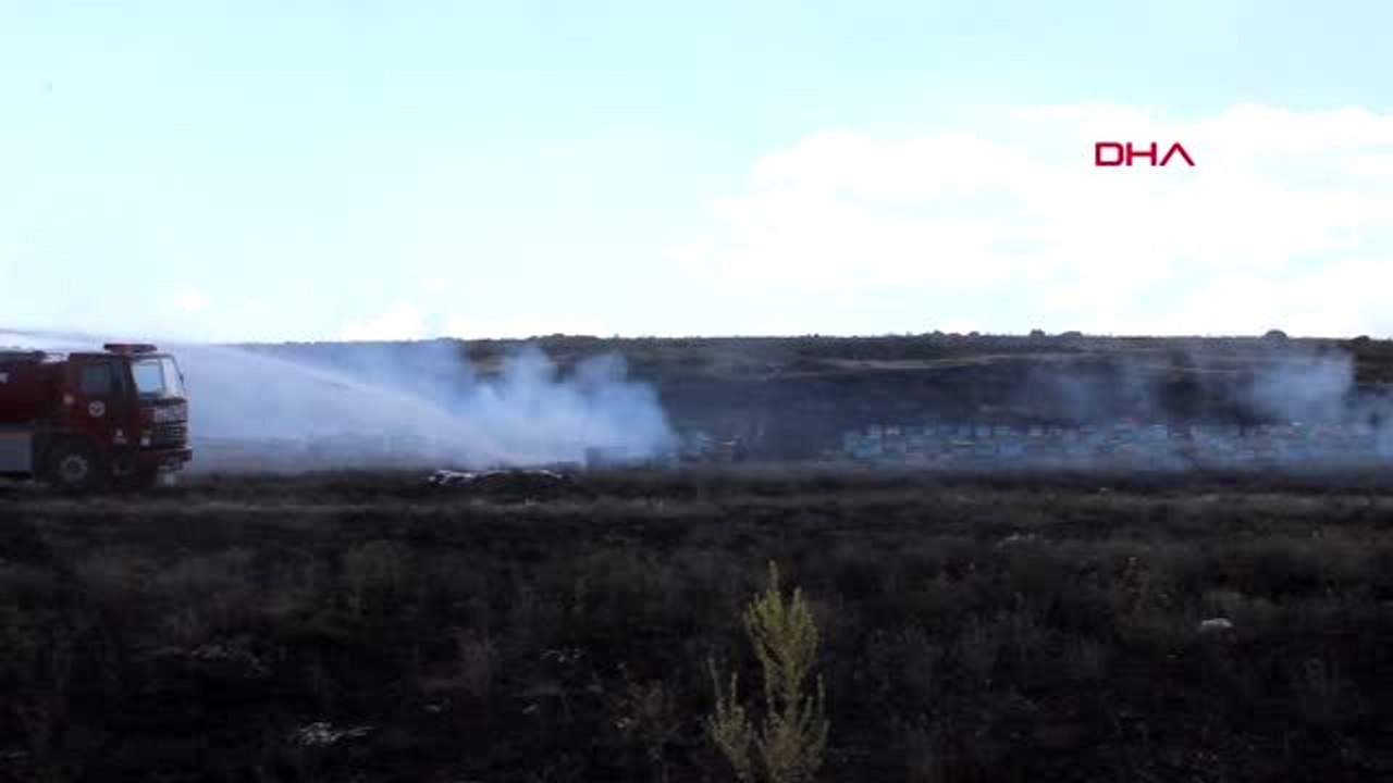 Tomarza'da 500 arı kovanı yandı, yüzbinlerce arı telef oldu