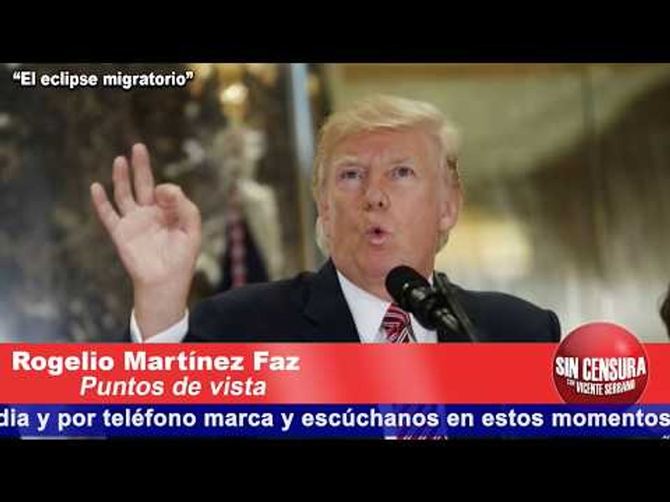 "El eclipse migratorio": Rogelio Martinez Faz