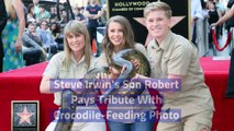 Steve Irwin's Son Robert Pays Tribute With Crocodile-Feeding Photo
