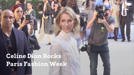 Celine Dion Rocks Paris Fashion Week