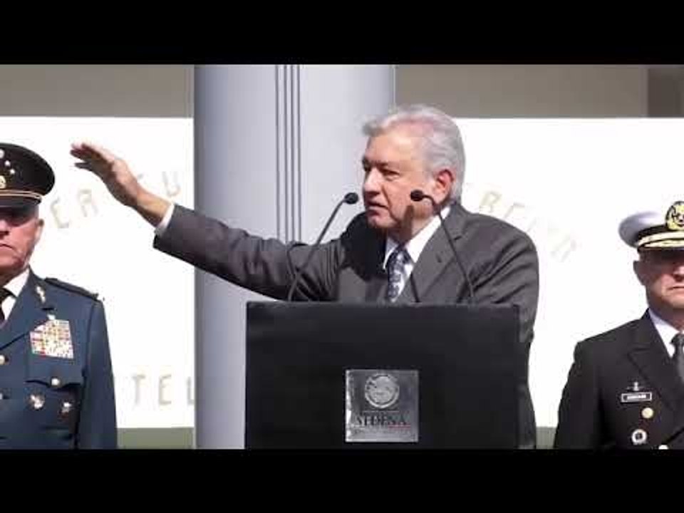 AMLO Y SU DISCURSO HISTÓRICO A LAS FUERZAS ARMADAS PARA PEDIRLES AYUDA EN LA PACIFICACIÓN DE MÉXICO