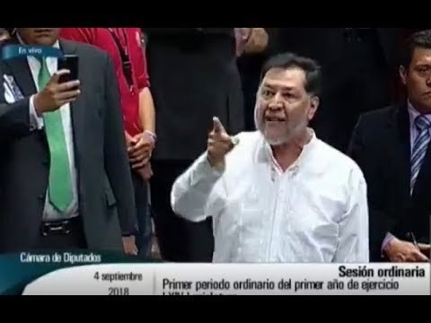 PLEITO ENTRE DIPUTADOS NOROÑA VS MUÑOZ LEDO. UNO GRITA “INSOLENTE” Y EL OTRO CONTESTA “GOLPEADOR”