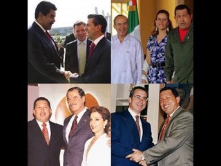 CALDERÓN Y FOX CRITICAN A AMLO POR INVITACIÓN A MADURO PERO SON HIPÓCRITAS ¿Y LAS FOTOS CON CHÁVEZ?