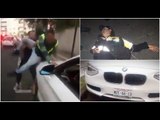 POR TENER BMW CREE ESTAR POR ENCIMA DE LEY. PREPOTENTE AGREDE A MUJER POLICÍA ¡NO PAGÓ PARQUÍMETRO!